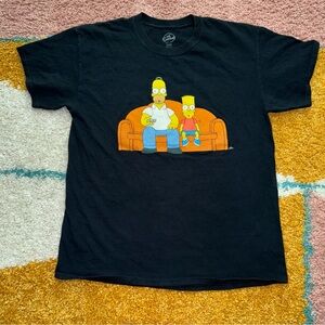 Bart Simpsons on the Couch T-Shirt Size Large